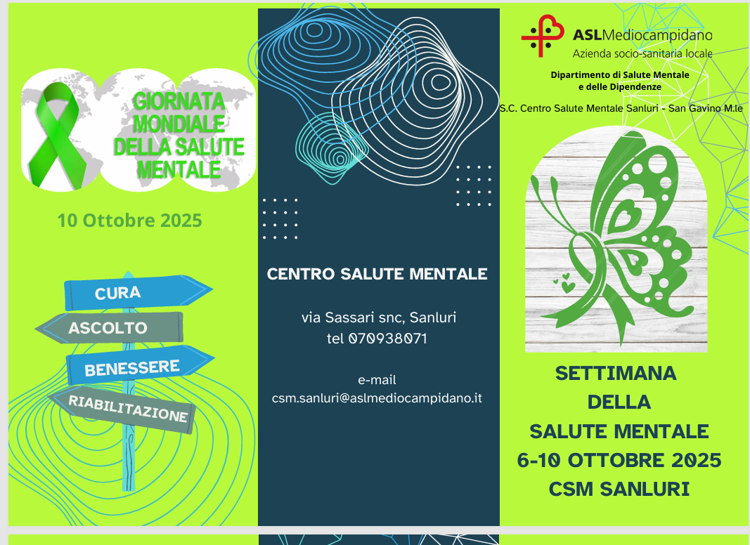 CSM: una settimana dedicata a cura, ascolto e benessere mentale CSM: una settimana dedicata a cura, ascolto e benessere mentale