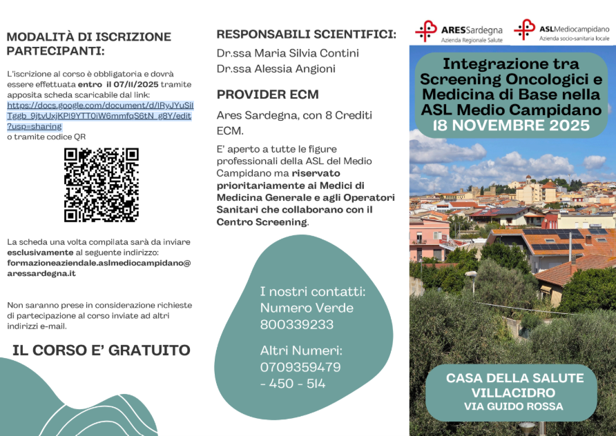 Corso “Integrazione tra Screening Oncologici e Medicina di Base” Corso “Integrazione tra Screening Oncologici e Medicina di Base”