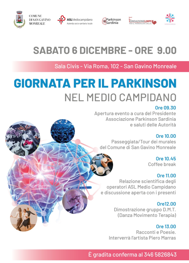 Giornata per il Parkinson nel Medio Campidano